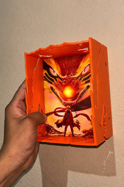 Awaken the Beast Within | Transform Your Wall With the Legendary Kurama Shadow Lamp