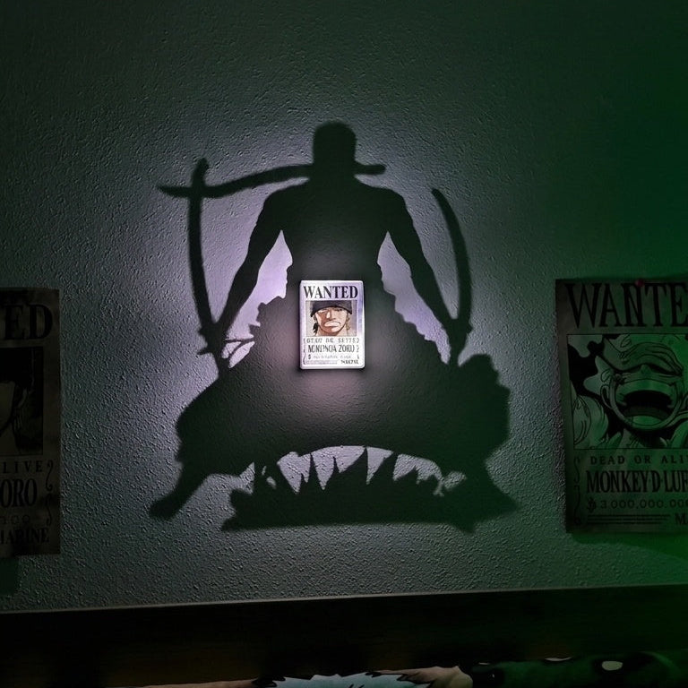 Roronoa Zoro | Inspired 3D Shadow Lamp