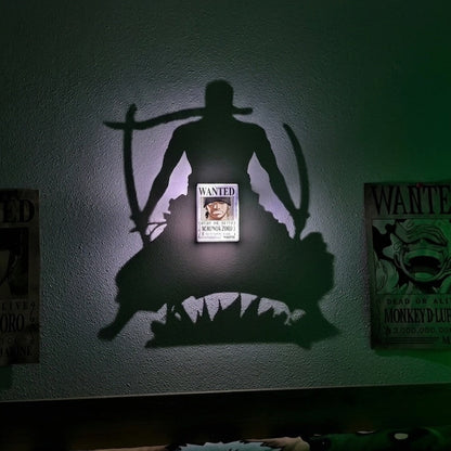 Roronoa Zoro | Inspired 3D Shadow Lamp