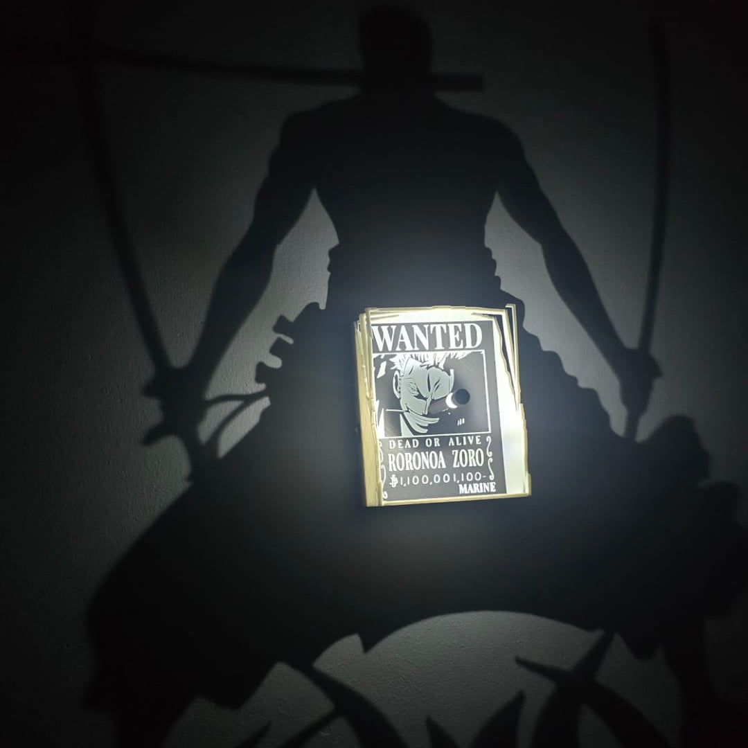 Roronoa Zoro | Inspired 3D Shadow Lamp