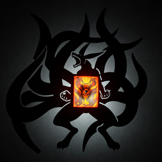Awaken the Beast Within | Transform Your Wall With the Legendary Kurama Shadow Lamp